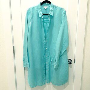 J. Jill Linen Tunic with Cami Included - L-Tall